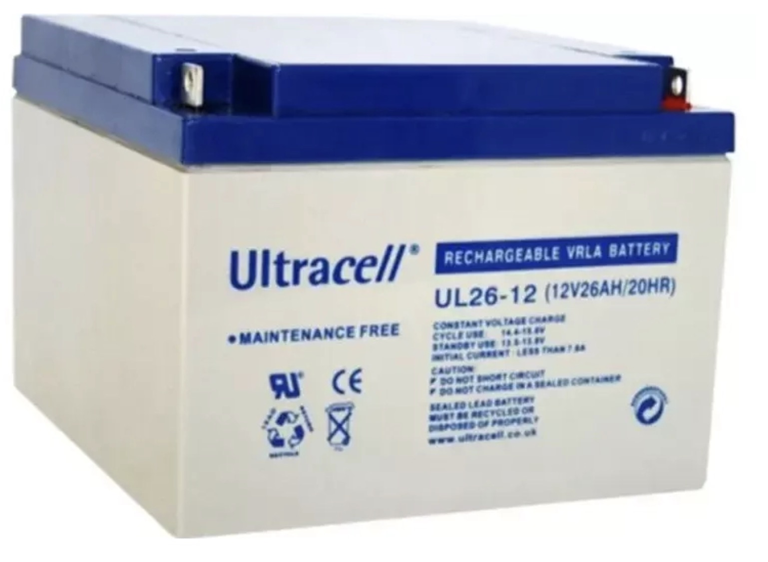 Акумулятор Ultracell UL26-12 AGM 12V 26Ah в інтернет-магазині, головне фото