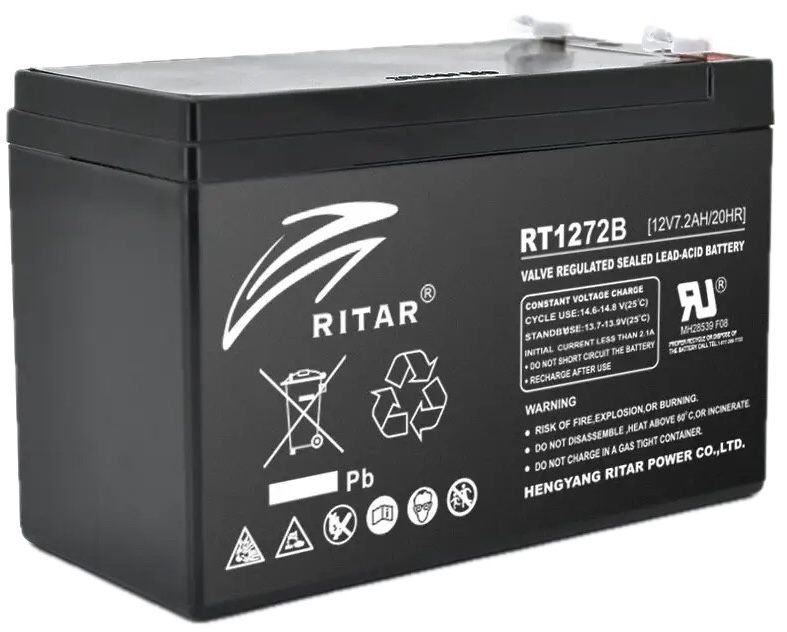 Аккумулятор Ritar RT1272B, Black Case, 12V 7.2Ah