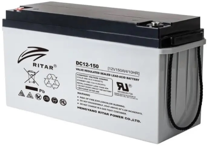 Акумуляторна батарея Ritar DC12-150, Gray Case, 12V 150Ah