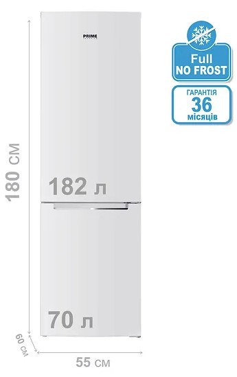 Холодильник Prime Technics RFN1832E ціна 15498 грн - фотографія 2