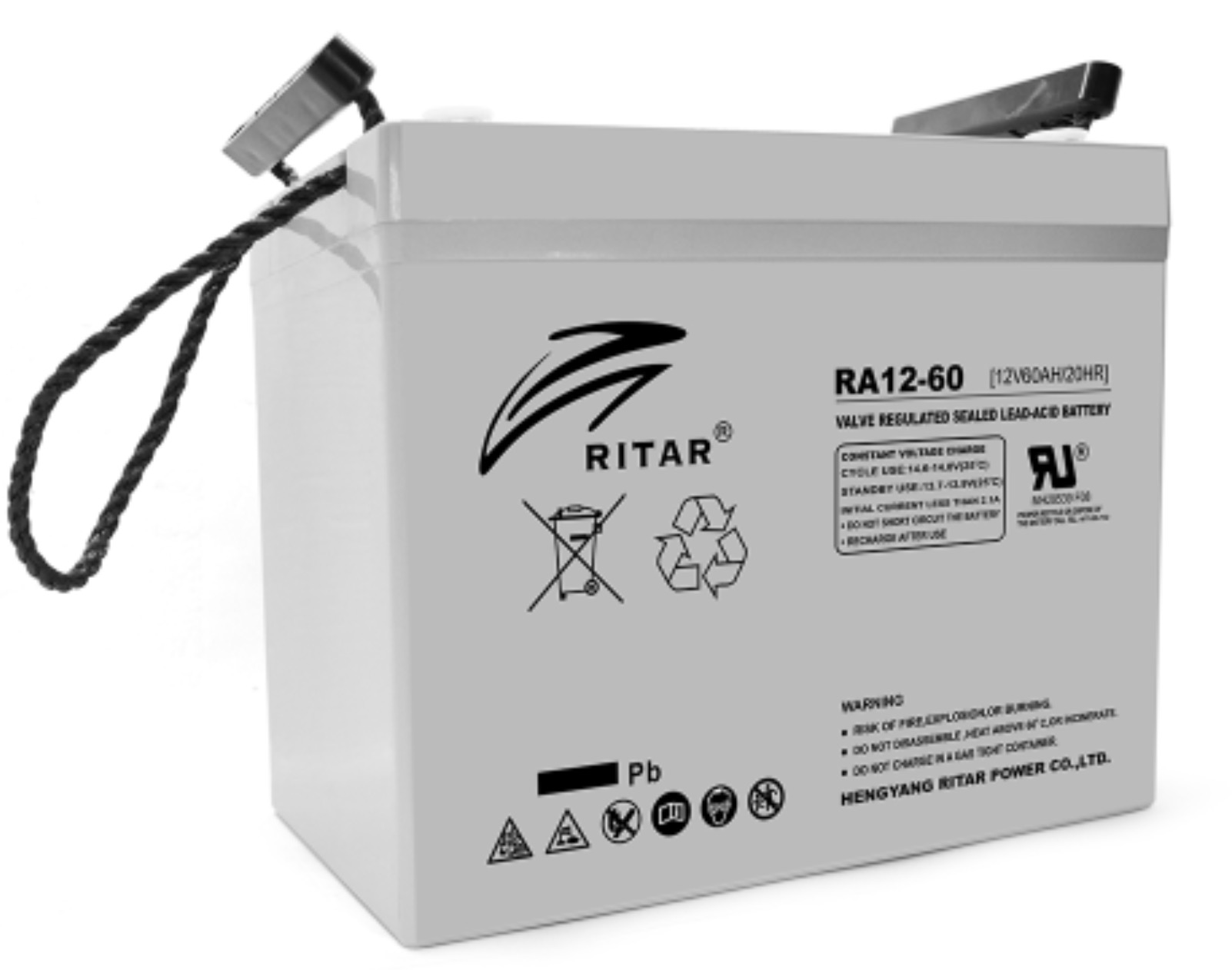 Акумулятор Ritar RA12-60, Gray Case, 12V 60Ah