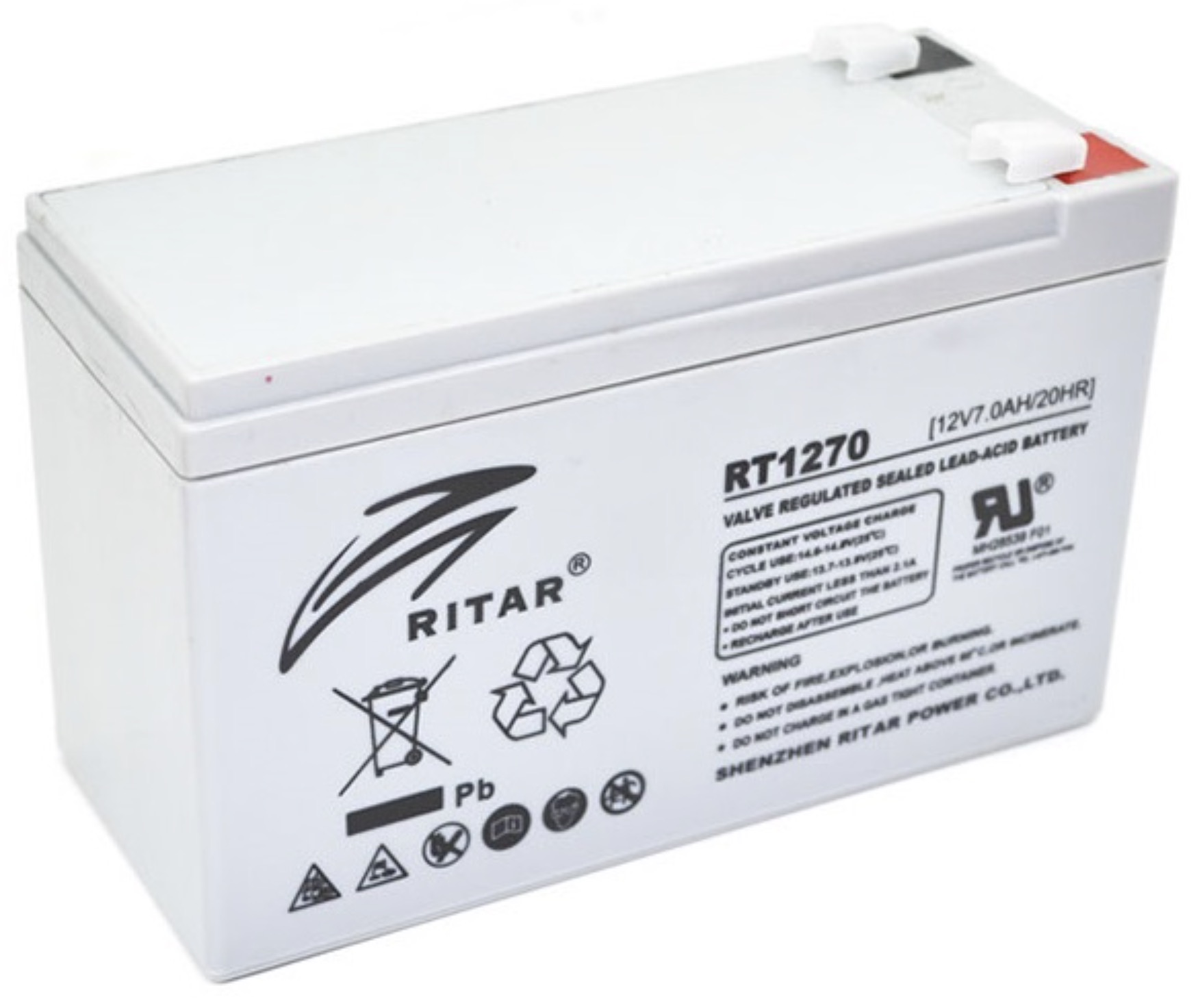 Акумулятор Ritar RT1270, Gray Case, 12V 7Ah