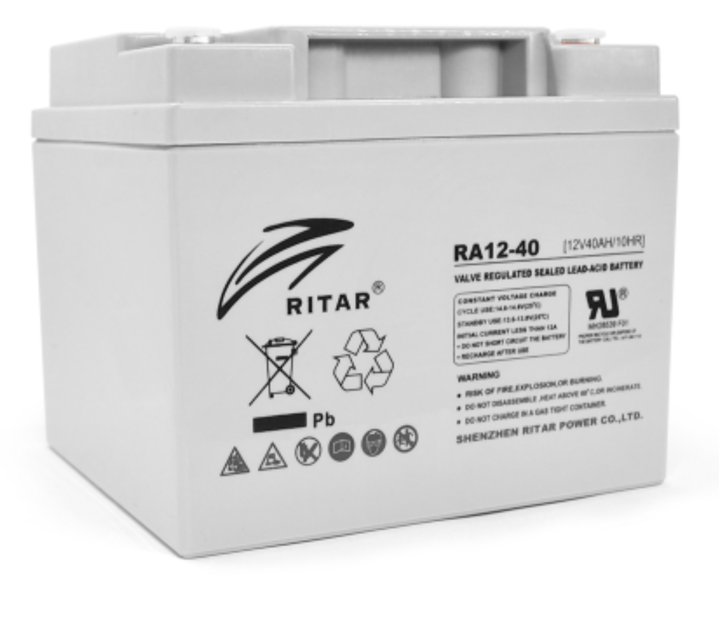 Акумулятор Ritar RA12-40, Gray Case, 12V 40Ah в інтернет-магазині, головне фото