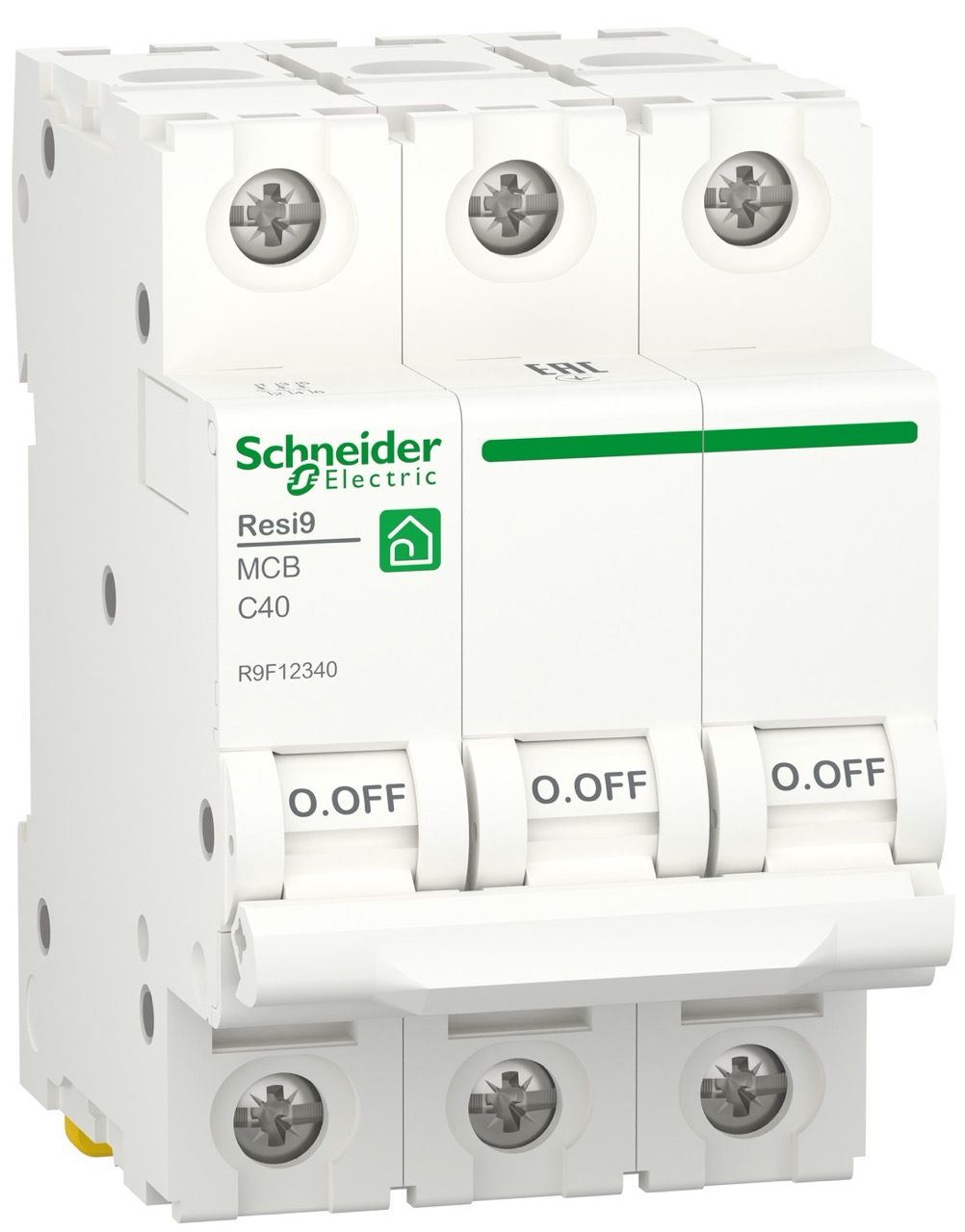 Автоматический выключатель Schneider Electric RESI9 40А, 3P, С, 6кА (R9F12340) в интернет-магазине, главное фото