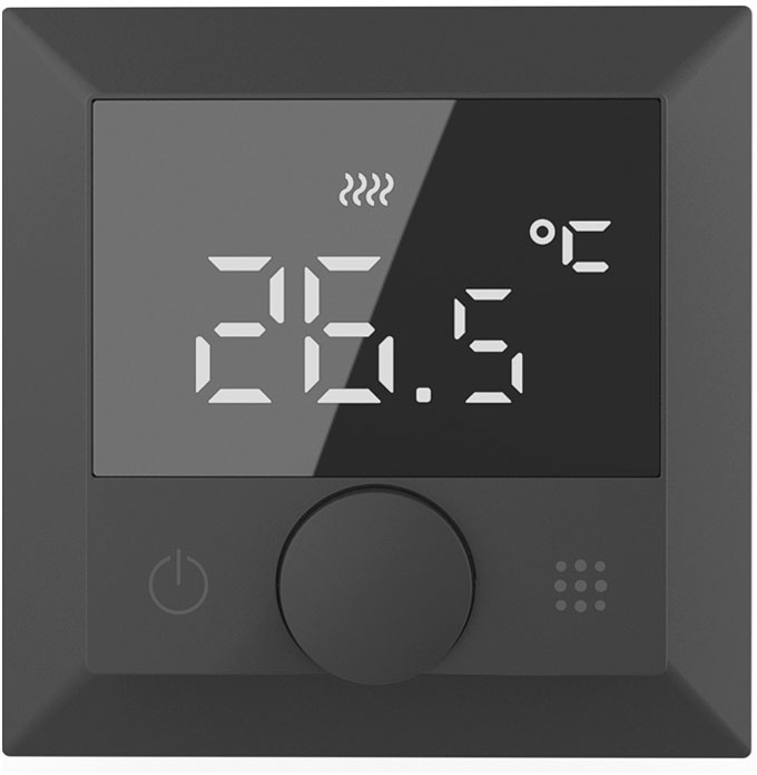 Терморегулятор черного цвета для теплого пола In-Therm PWT 510 Black