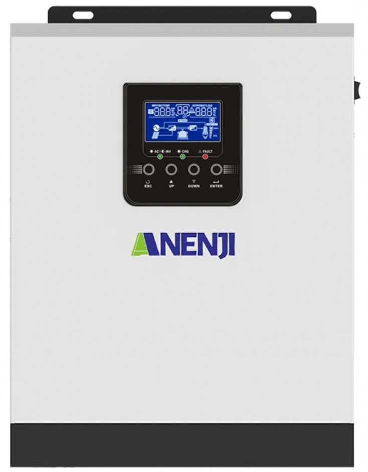 Инвертор гибридный Anenji ANJ-HMS-3kW-24V, 3000VA/3000W, 24V в интернет-магазине, главное фото