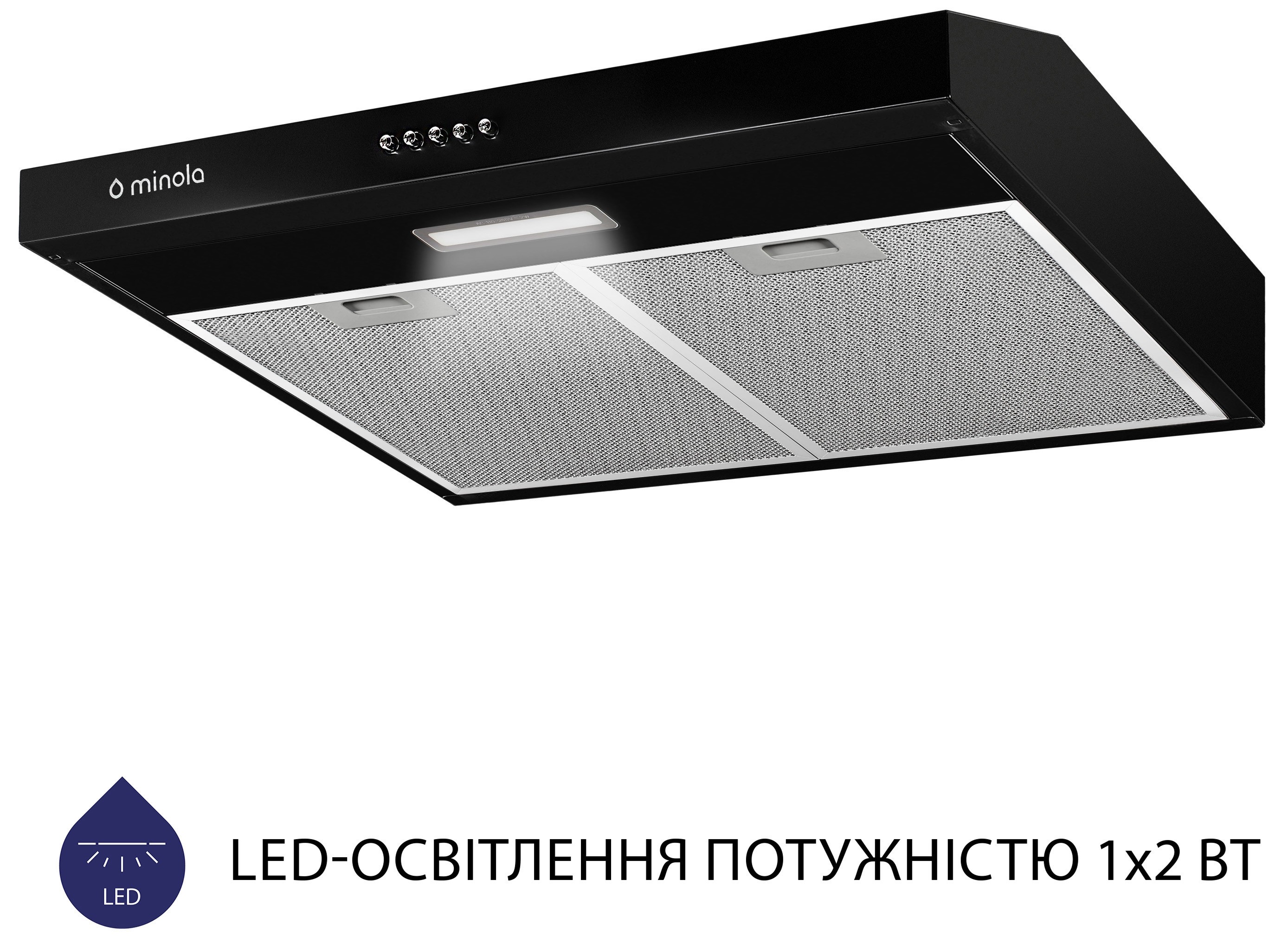 в продаже Вытяжка кухонная Minola HPL 604 BL - фото 3