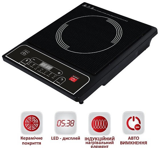 Плита настільна Prime Technics PIC 2010 CB ціна 1197 грн - фотографія 2