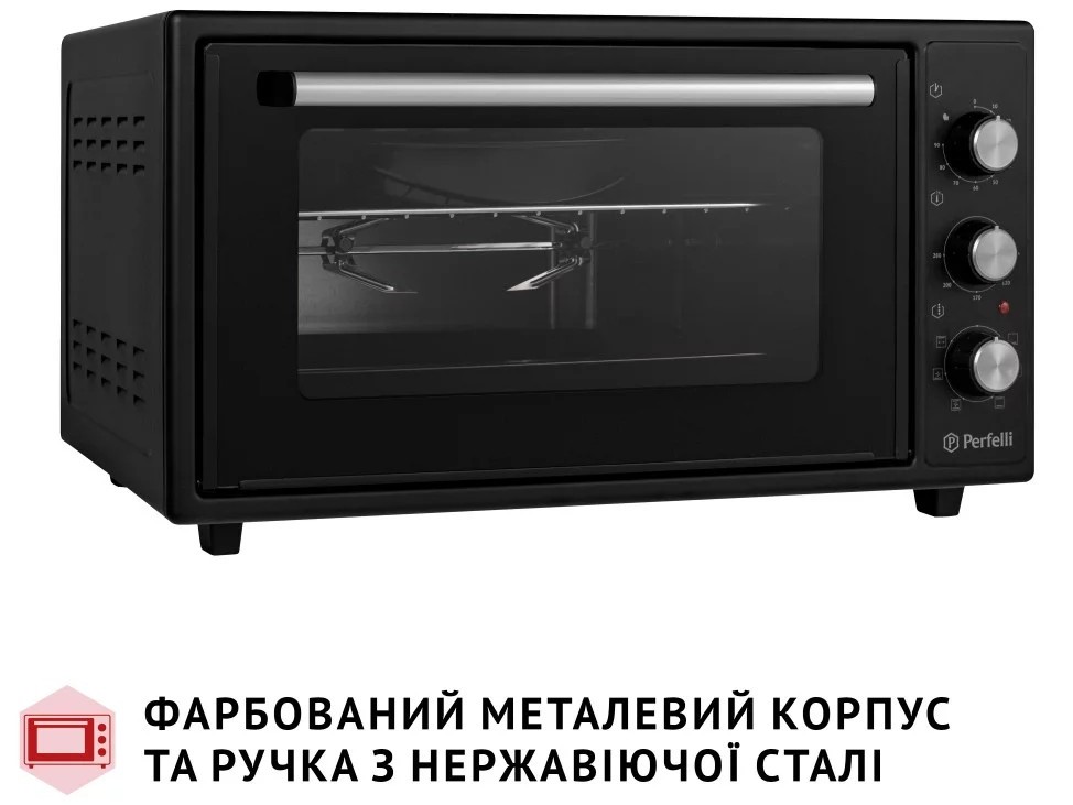 Электрическая печь Perfelli Sierra 48 Black цена 4949 грн - фотография 2