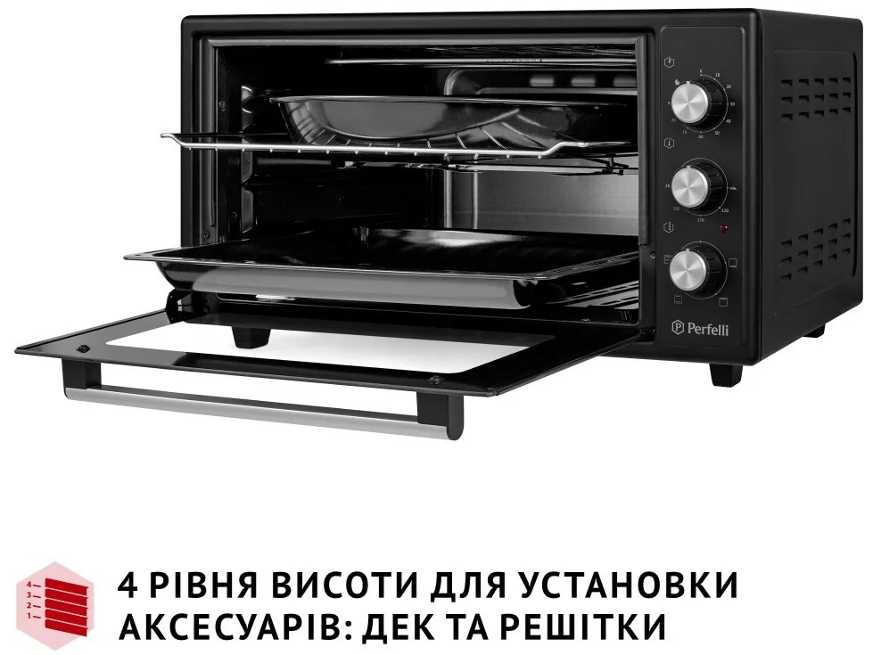 Электрическая печь Perfelli Mirage 48 Black отзывы - изображения 5