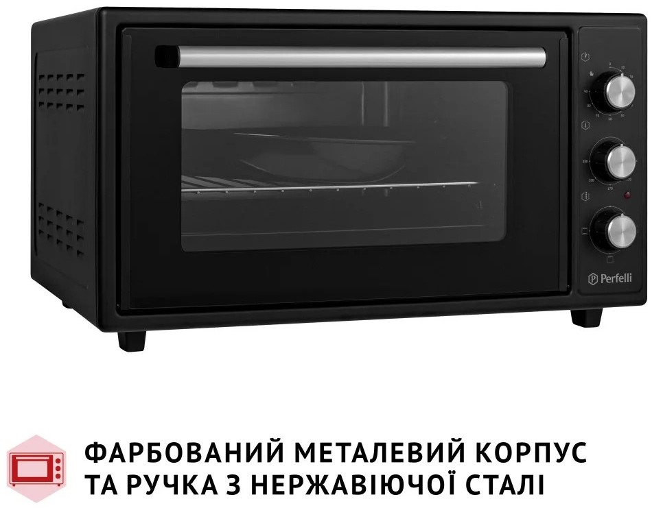 Электрическая печь Perfelli Classic 48 Black цена 3599 грн - фотография 2