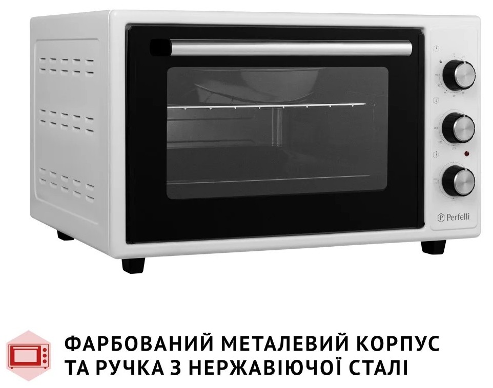 Электрическая печь Perfelli Classic 37 White цена 2949 грн - фотография 2