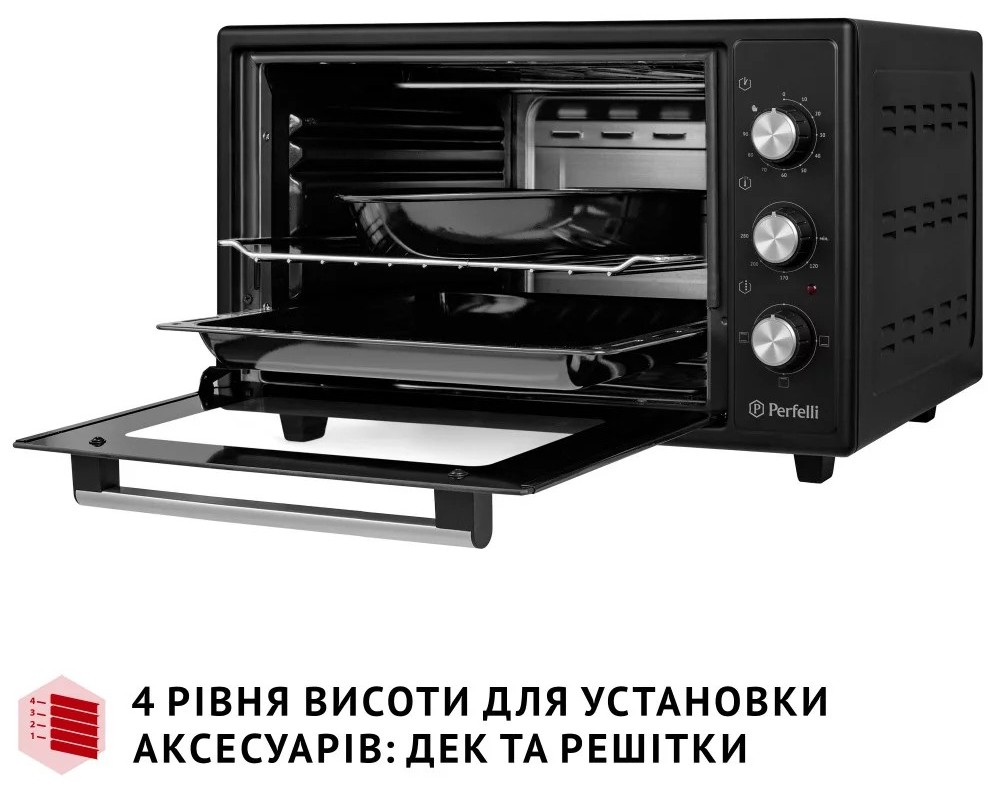 Электрическая печь Perfelli Classic 37 Black отзывы - изображения 5