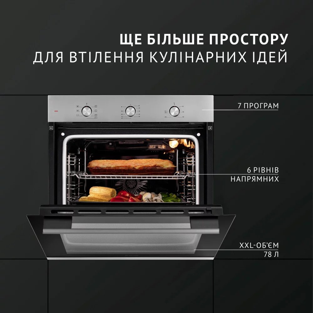 обзор товара Духовой шкаф Perfelli Perla 6M7 Inox - фотография 12