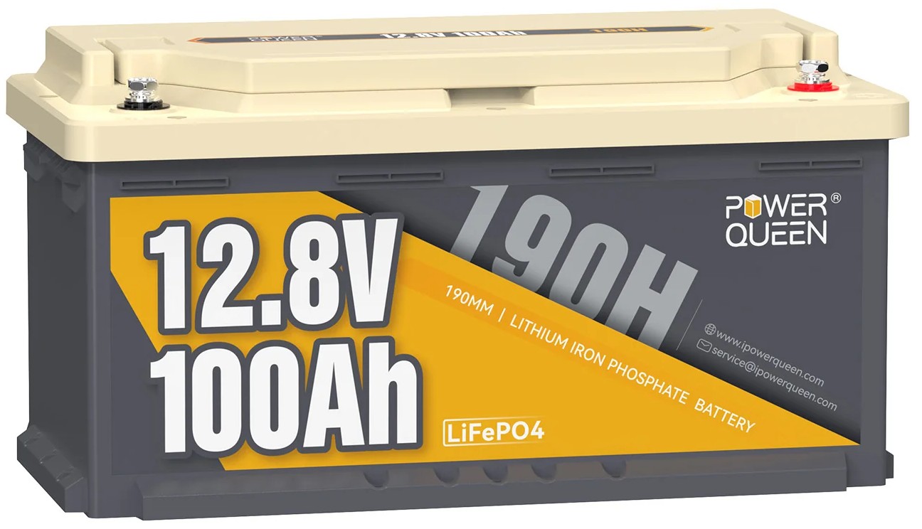 Power Queen LiFePO4 12V 100Ah 190H