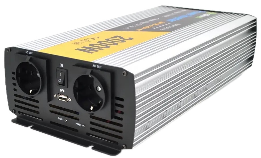 Інвертор напруги Solinved Sol-Yb24-2000M, 24V/220V, 2000W в інтернет-магазині, головне фото