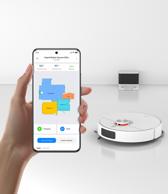 Робот-пилосос Xiaomi Robot Vacuum S20+ White відгуки - зображення 5