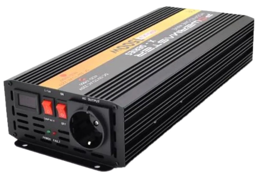 Інвертор напруги Powermaster PM-1500, 12/220V, 900W ціна 5558 грн - фотографія 2