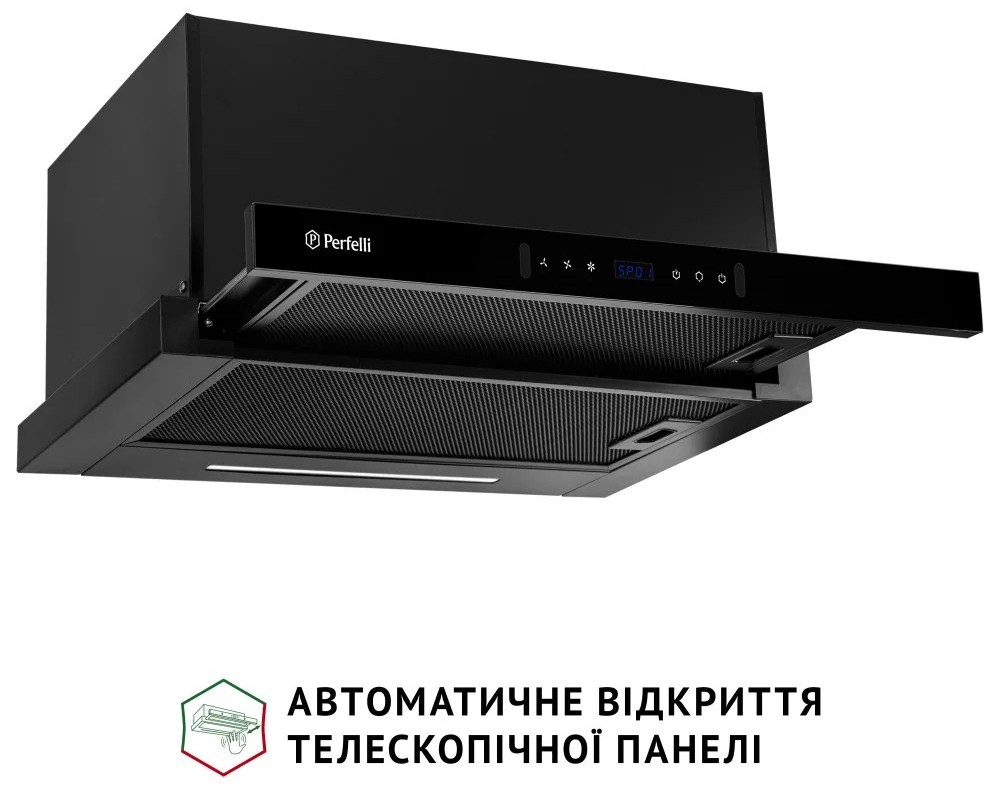 в продажу Кухонна витяжка Perfelli Iseo 6PWB Nero - фото 3