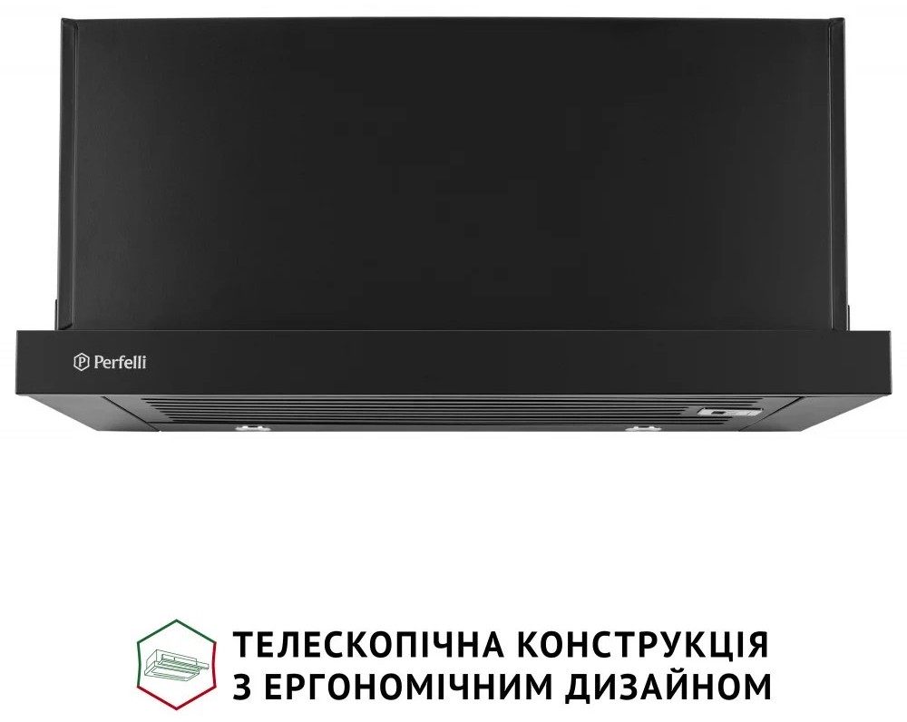 Черная  вытяжка Perfelli Iseo 6PMF Nero