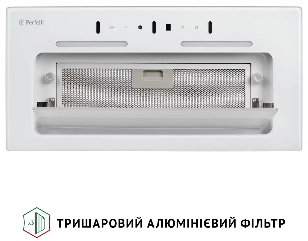 Кухонна витяжка Perfelli Nuova 6PWRX Bianco зовнішній вигляд - фото 9