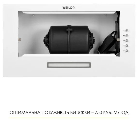 Кухонна витяжка Weilor WB 64 WH огляд - фото 8