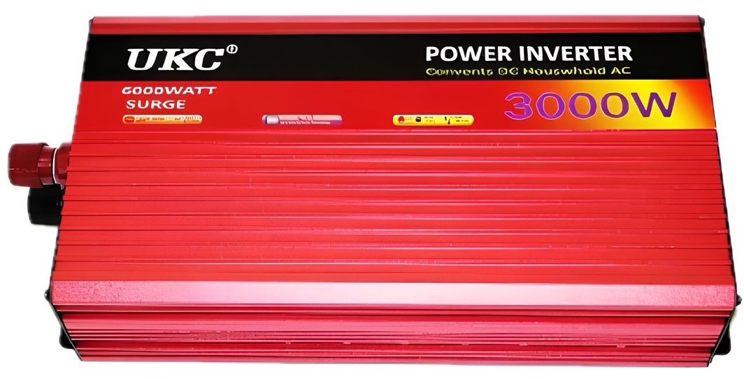 Інвертор напруги UKC YT-3000W-CI12V, 1500W, 12/220V