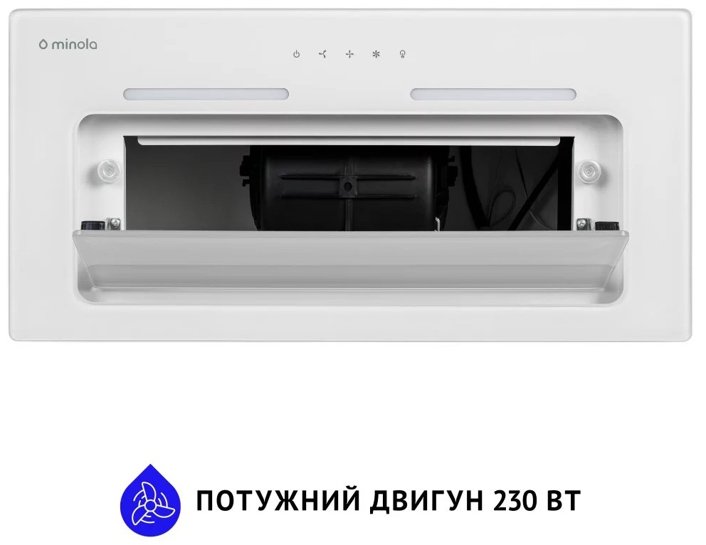 Minola HBI 6873 WH GLASS 1200 LED Line в магазине в Киеве - фото 10