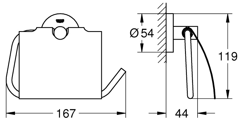 Grohe QuickFix Start 41179DC0 Габаритні розміри