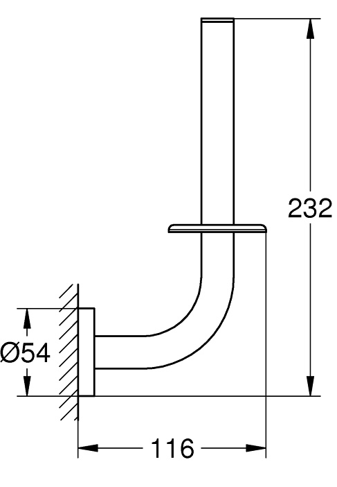 Grohe QuickFix Start 41186DC0 Габаритні розміри