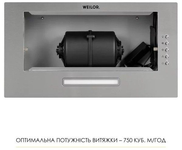 Кухонная вытяжка Weilor WB 64 SS обзор - фото 8