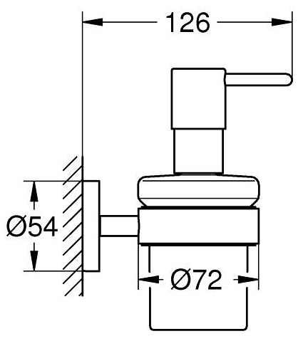 Grohe QuickFix Start 41195DC0 Габаритні розміри