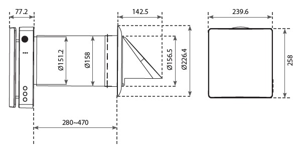 Tervix Pro Line ECO Pair Plus WiFi (487421) Габаритні розміри