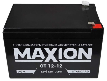 Акумулятор Maxion AGM M-OT12-12, 12V, 12Ah, Q4 в інтернет-магазині, головне фото