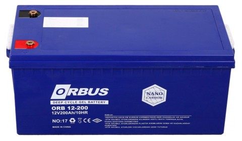 Ціна акумулятор Orbus CG12200 Gel 12V 200Ah Black Q1/24 в Києві