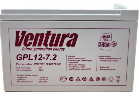 Ventura (GPL 12-7,2) 12V 7.2Ah, Q8