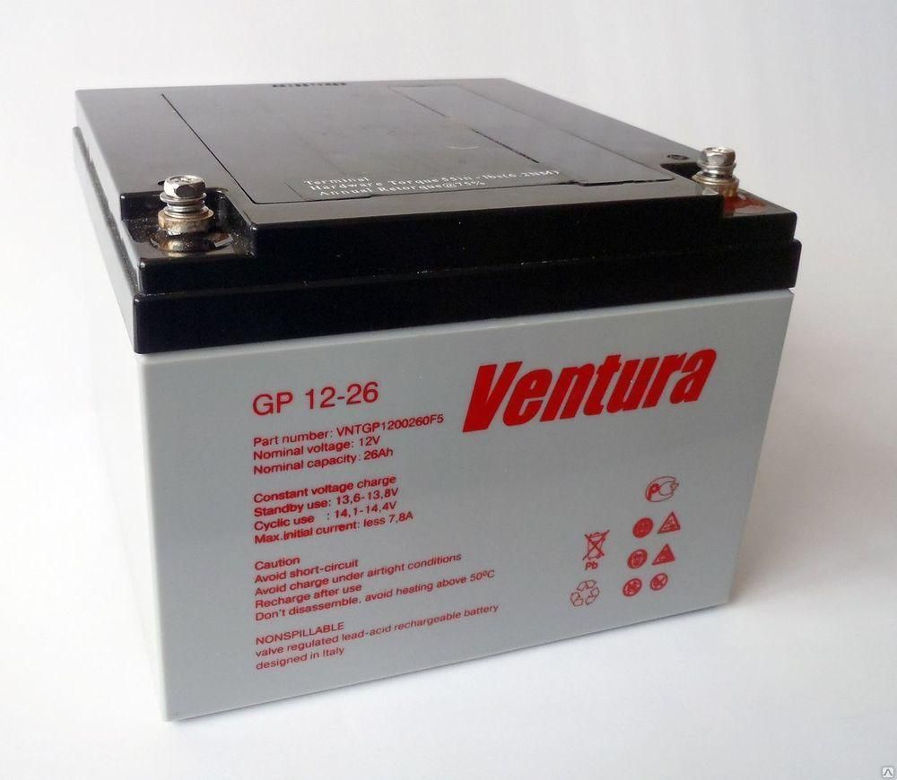  Ventura 12V 26Ah, Q2 (GP12-26) цена 3335 грн - фотография 2