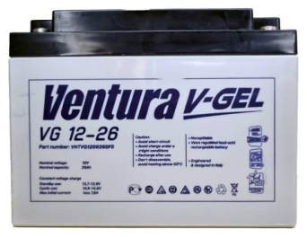 Акумулятор Ventura VG 12-26 Gel 12V 26Ah, Q1