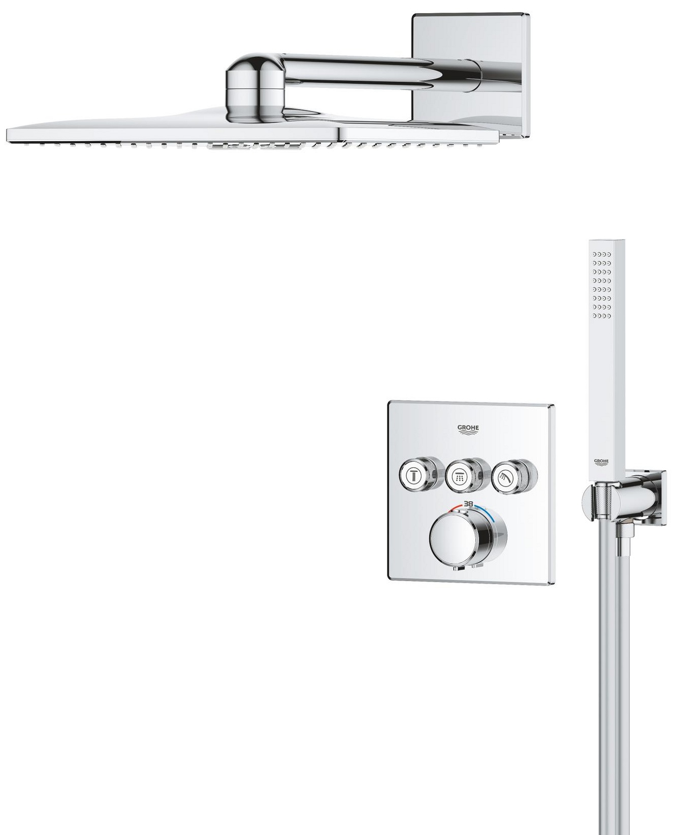 в продажу Душова система прихованого монтажу Grohe QuickFix Precision SmartControl 34875000 - фото 3