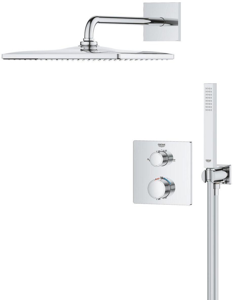 в продаже Душевая система Grohe QuickFix Precision с Vitalio Rain Mono 310 Cube (34881000) - фото 3