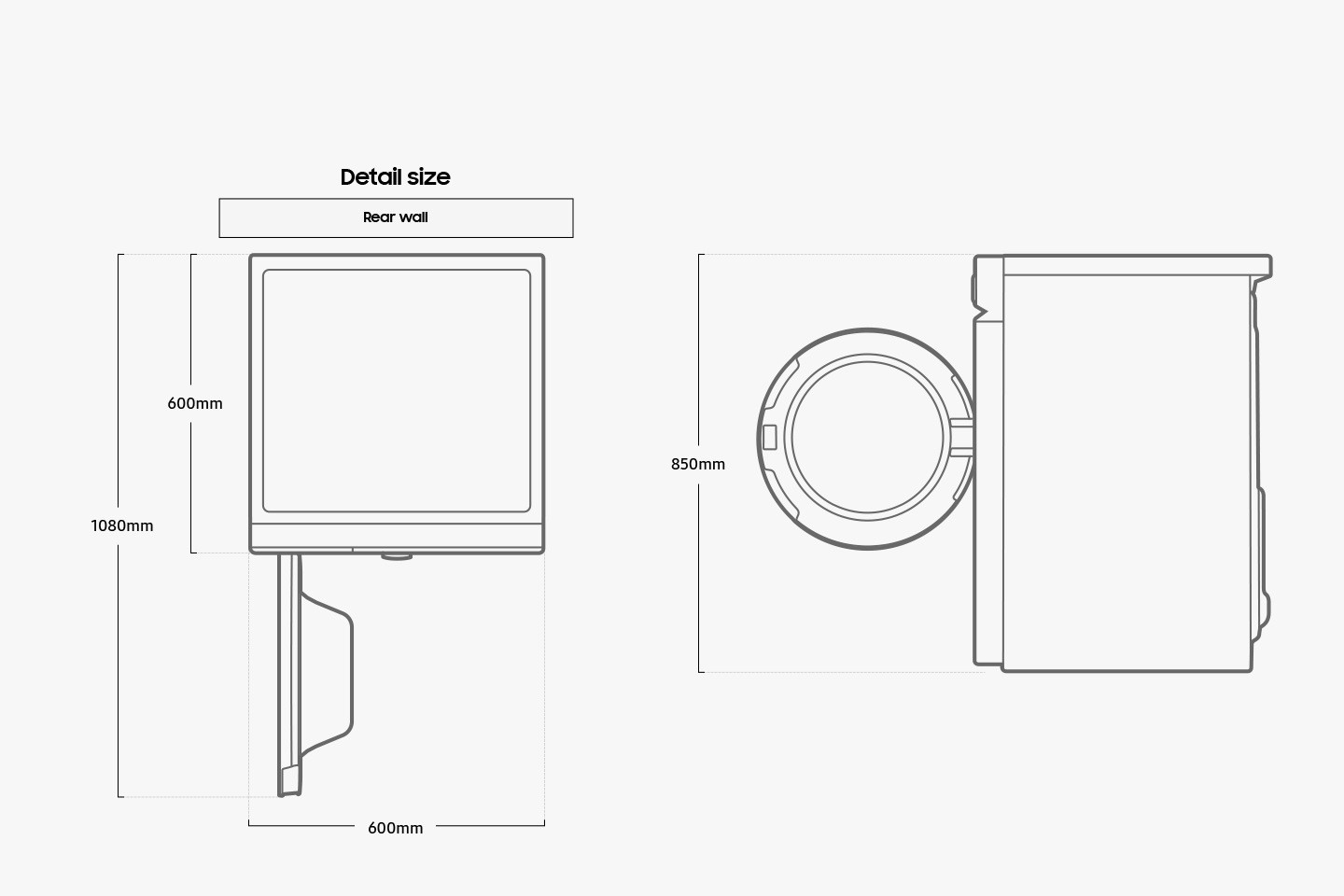 огляд товару Пральна+сушильна машина Samsung WW11B1A047AWUA+DV90BBA245AWUA - фотографія 12