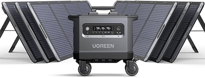 Портативна зарядна станція Ugreen GS-2200/15357 Li FePO4 2400W/2048Wh ціна 54999 грн - фотографія 2