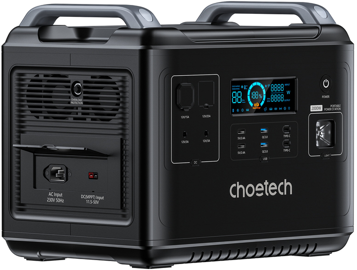 Портативна зарядна станція Choetech 2000W Powerstation (BS006) ціна 57999 грн - фотографія 2