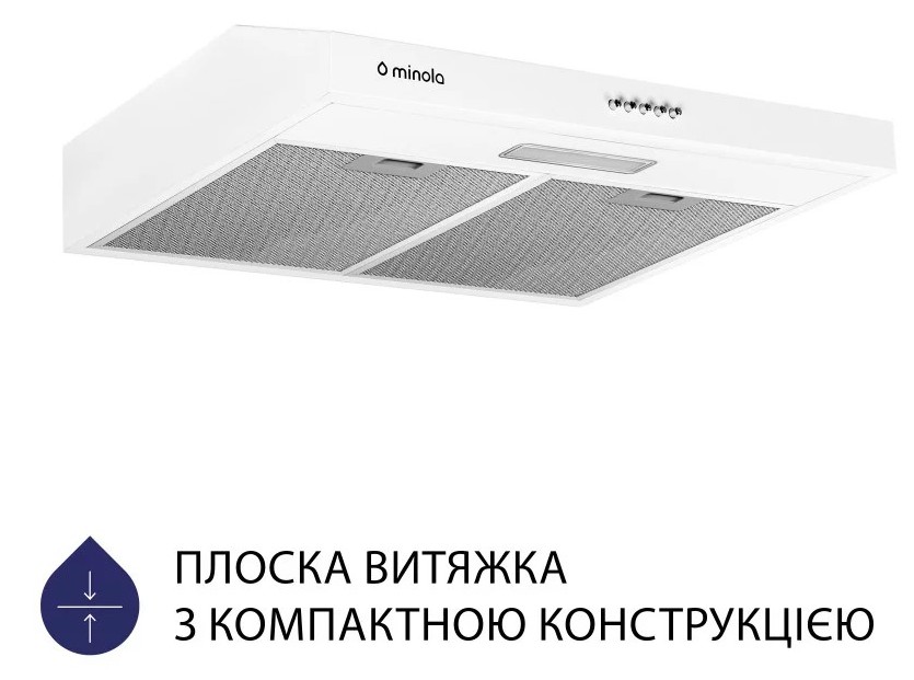 в продажу Кухонна витяжка Minola HPL 504 WH - фото 3