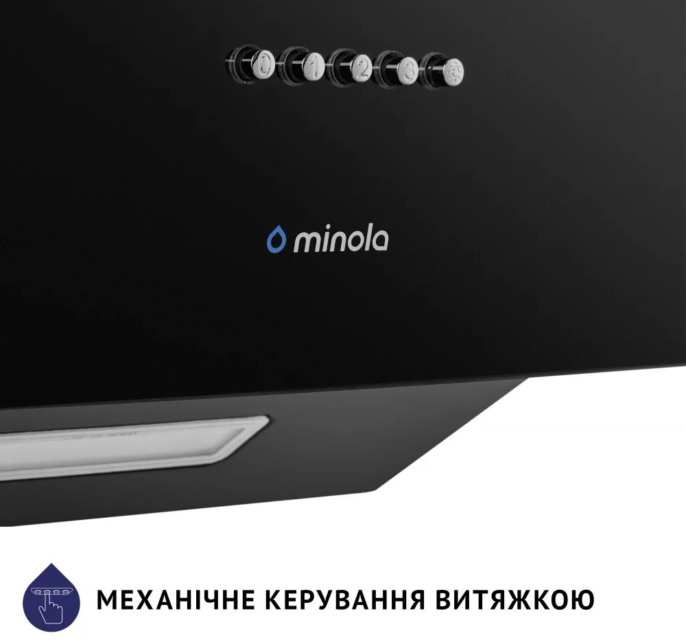 Кухонна витяжка Minola HDN 5224 BL 700 LED зовнішній вигляд - фото 9