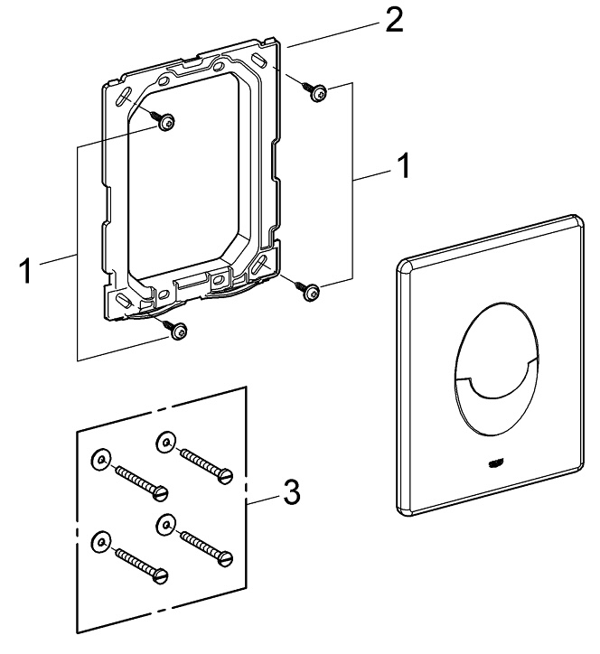 Grohe QuickFix Start 38964SH0 Габаритні розміри