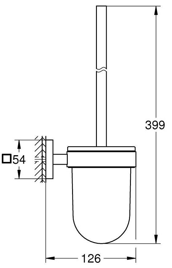 Grohe QuickFix Start Cube 40977DC0 Габаритные размеры