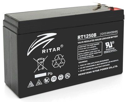 Аккумулятор Ritar RT1250BL AGM 12V 5.0Ah, Q10