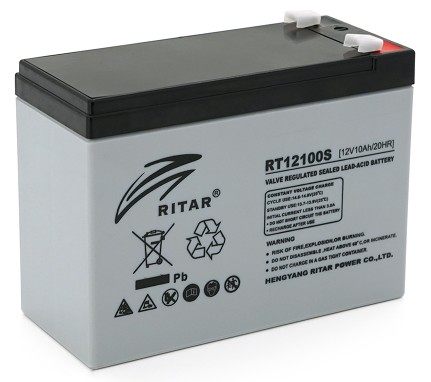 Ritar RT12100S AGM 12V 10.0Ah, Q8 Gray