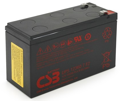 CSB UPS12360, 12V 7Ah (UPS123607F2)